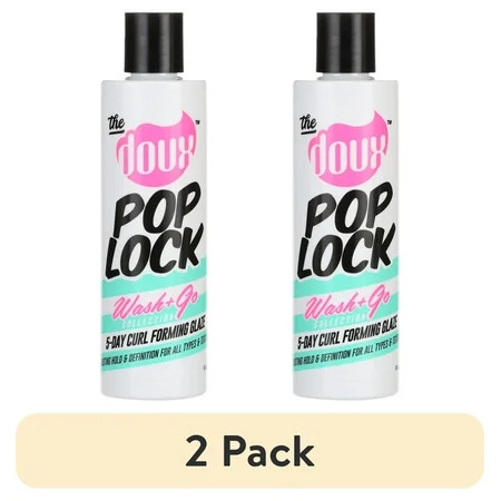 (2 pack) The Doux Pop Lock Curl Forming Glaze 8 oz. All Hair Type Moisturizing | Walmart (US)