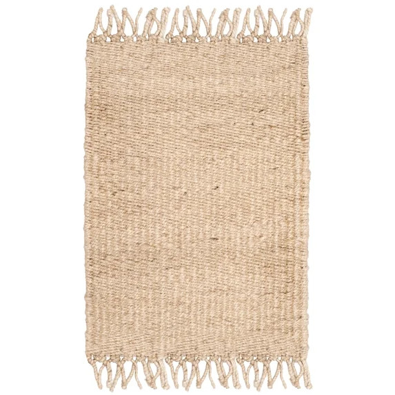 SAFAVIEH Natural Fiber Clara Braided Jute Area Rug, Ivory, 2' x 3' | Walmart (US)