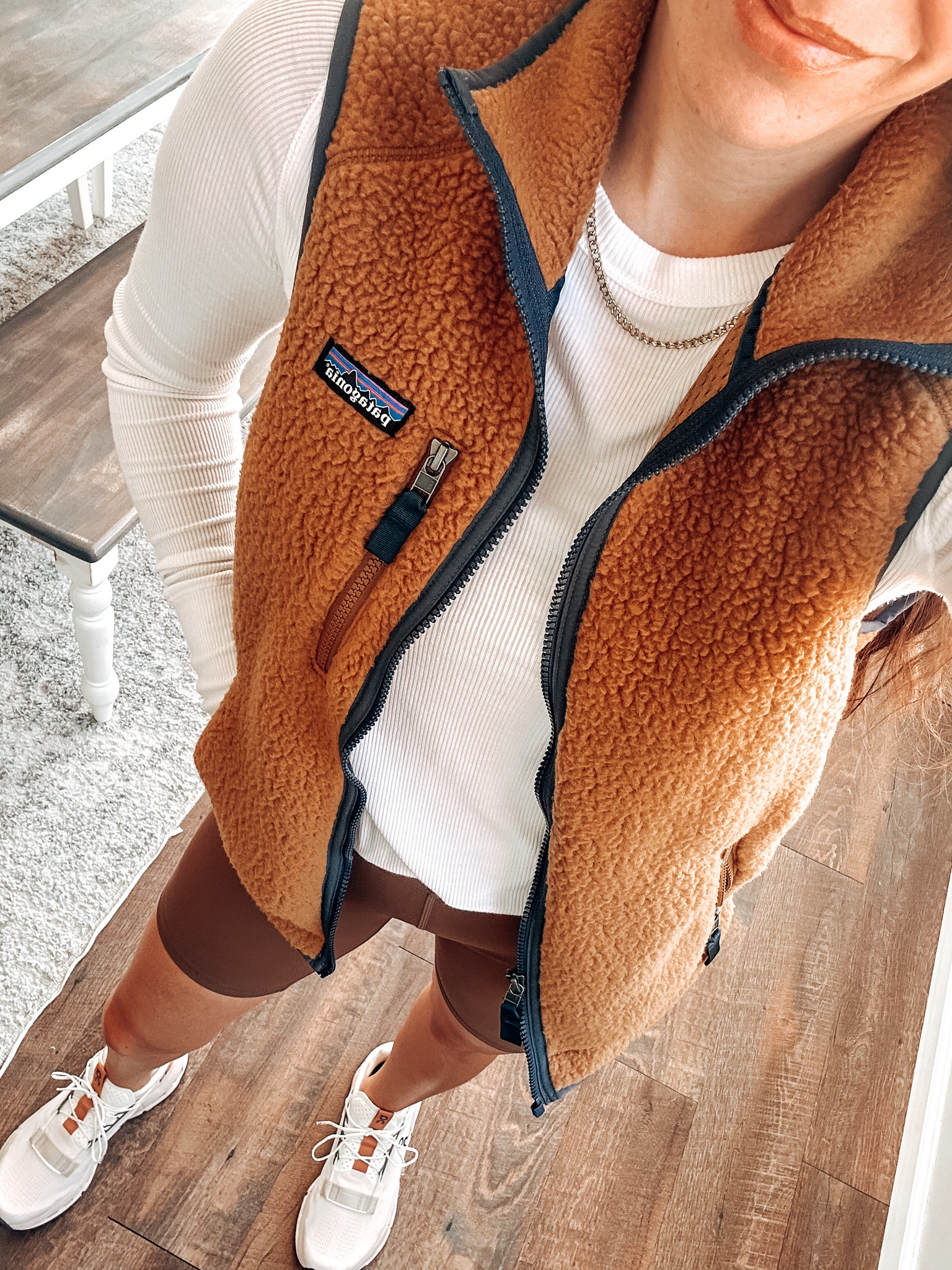 Loving these buttery soft workout shorts from Amazon! They come in several colors. 5” inseam. Incredibly soft! Wearing small 
White ribbed top small 
Vests both XS 

#LTKFitness #LTKStyleTip #LTKActive