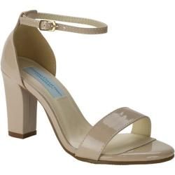 Women's Dyeables Maddox Ankle Strap Sandal Nude Patent | Bed Bath & Beyond
