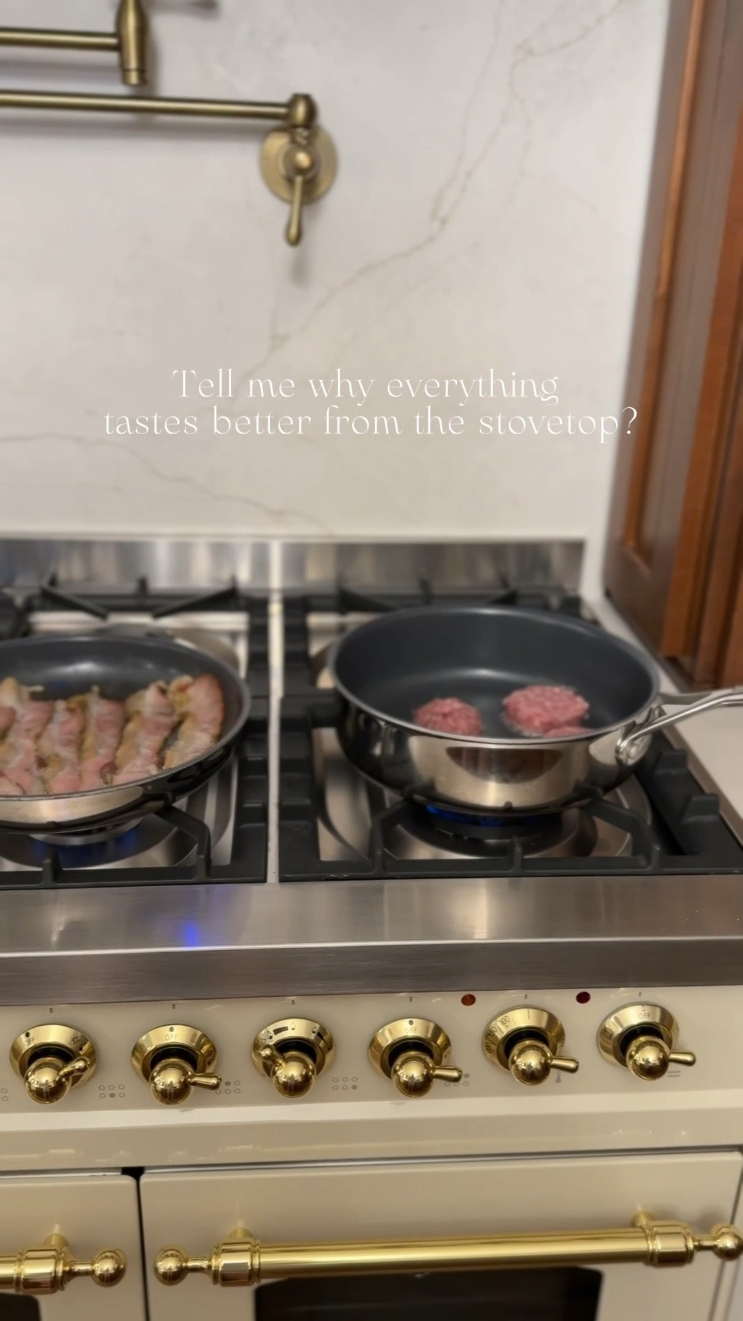 
The ILVE range in our kitchen — timeless, elegant, and truly the star of the room. Cooking breakfast on the stovetop just feels different with this beauty.

#LTKhome #LTKkitchen #LTKdesign