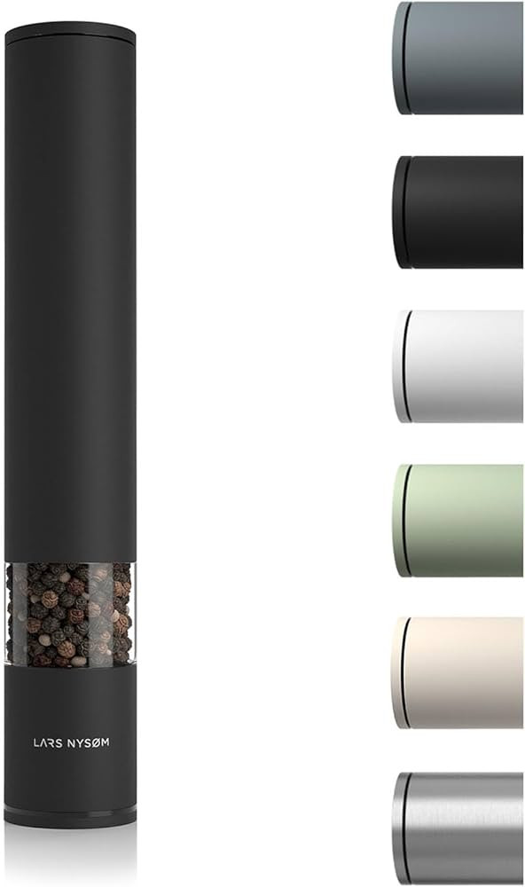 LARS NYSØM Salt Pepper Mill Manual with adjustable ceramic grinder from coarse to fine I Design ... | Amazon (US)