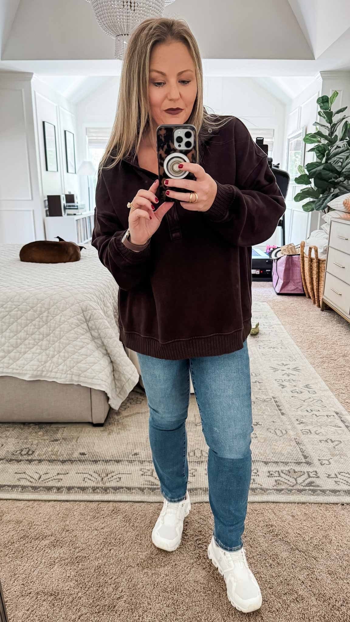 I just discovered the BEST jeans and they fit great! These Always Fits Good Legs jeans are designed with lots of stretch to fit a range of sizes, plus they are currently 30% off with code: FRIEND. I’ve paired them with my fave sweatshirt that’s available in ten different colors and sneakers for a casual fall look. fall outfit women’s blue jeans casual outfit game day outfit 

#LTKSaleAlert #LTKStyleTip #LTKFindsUnder100