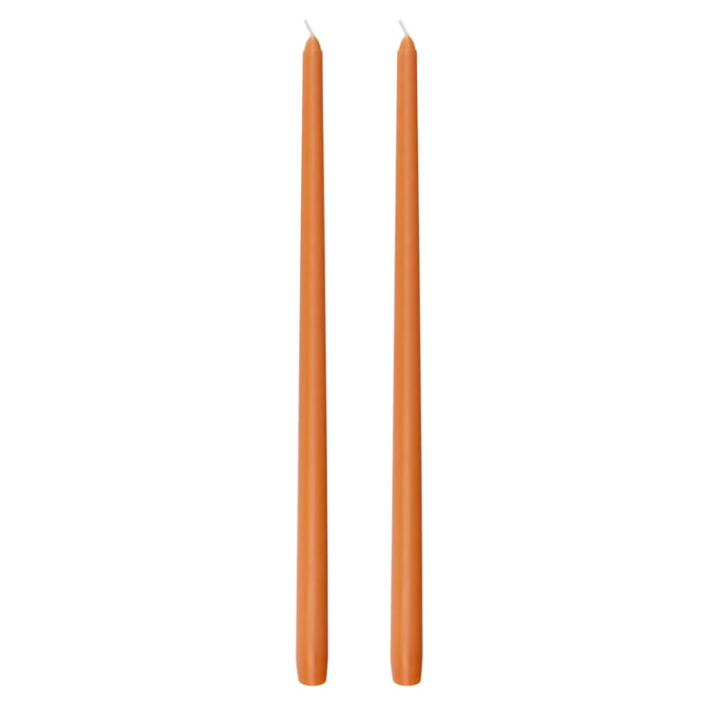 2-Count Orange Taper Candles, 16" | At Home
