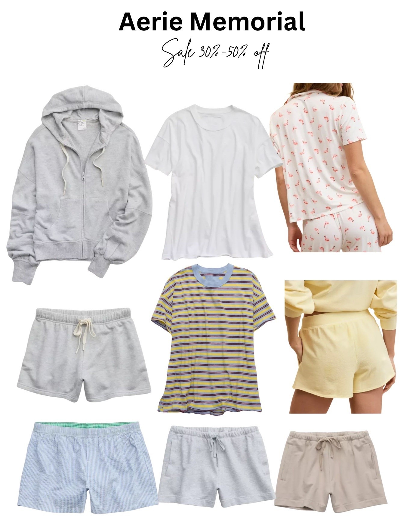 Aerie Memorial Day sale. Perfect summer staples easy pull on shorts and t shirts

#LTKOver40 #LTKSeasonal #LTKootd