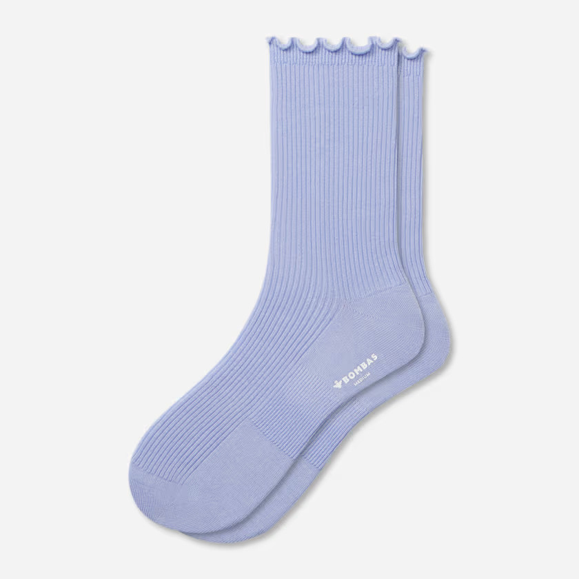 Women's Ruffle Rib Half Calf Socks | Bombas