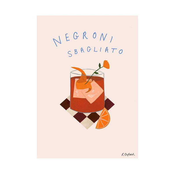 Rose London 'negroni Sbagliato' Print | Trouva (Global)