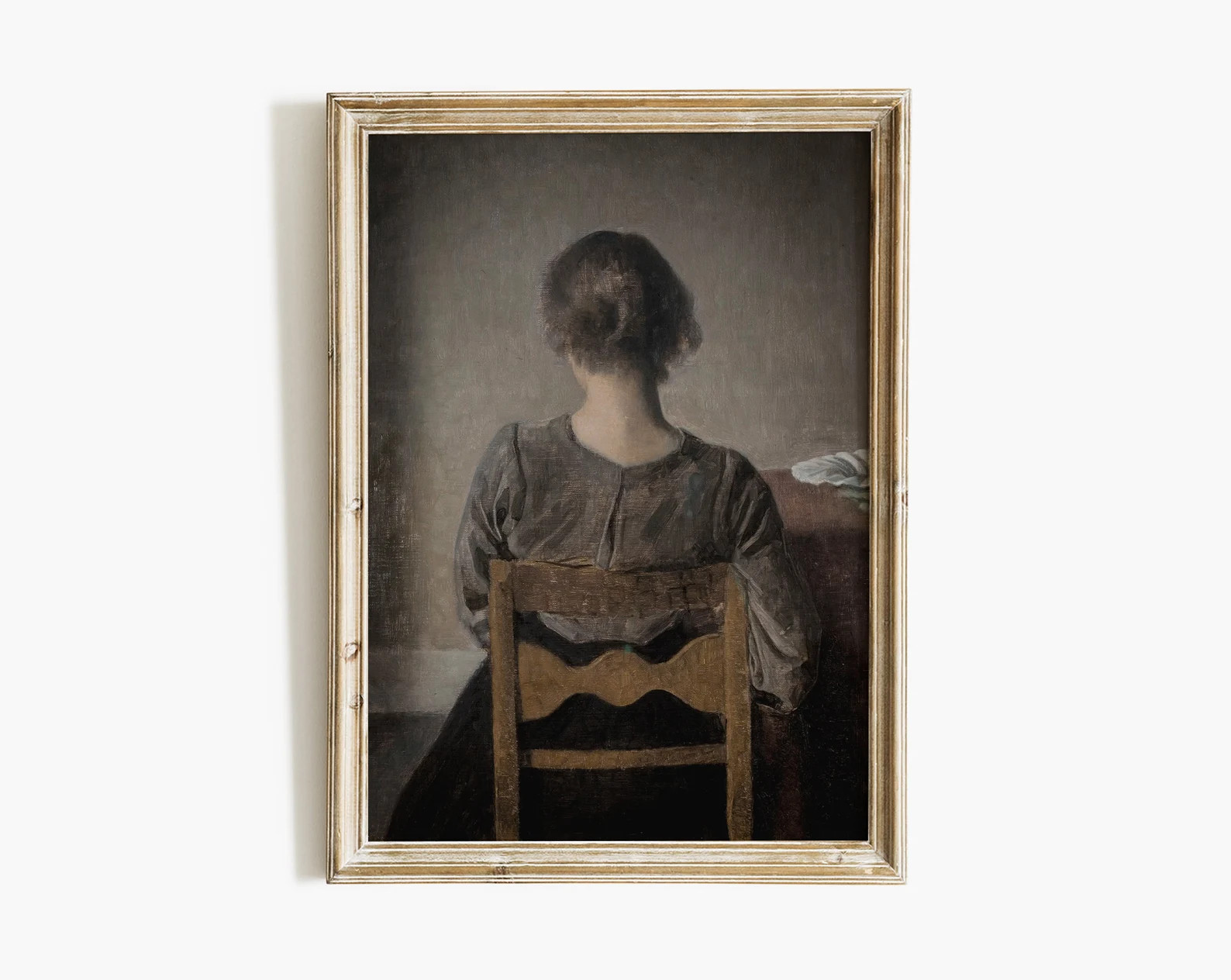 Oil Painting Portrait  Woman Portrait Print  Farmhouse Decor | Etsy | Etsy (US)