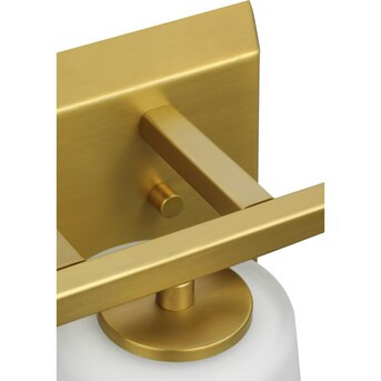 Progress Lighting Vertex 20.87-in 3-Light Brushed Gold Modern/Contemporary Vanity Light | Lowe's