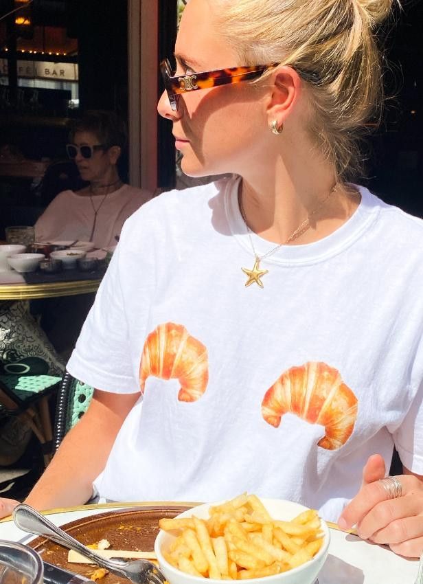 Croissant Twins Shirt 🥐 🥐 Croissant T-Shirt | Croissant Boob Shirt | Polychrome Goods