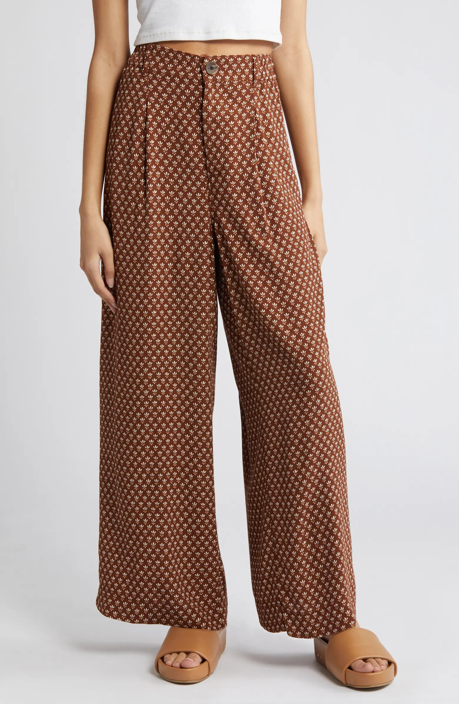 Treasure & Bond Pleated Wide Leg Pants | Nordstrom | Nordstrom