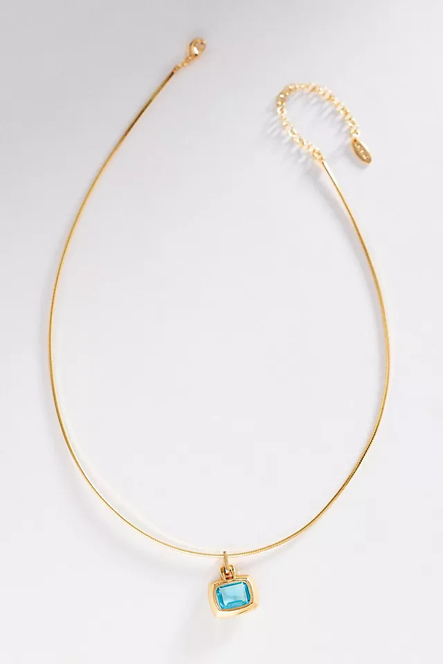 Gemstone Pendant Collar Necklace | Anthropologie (US)