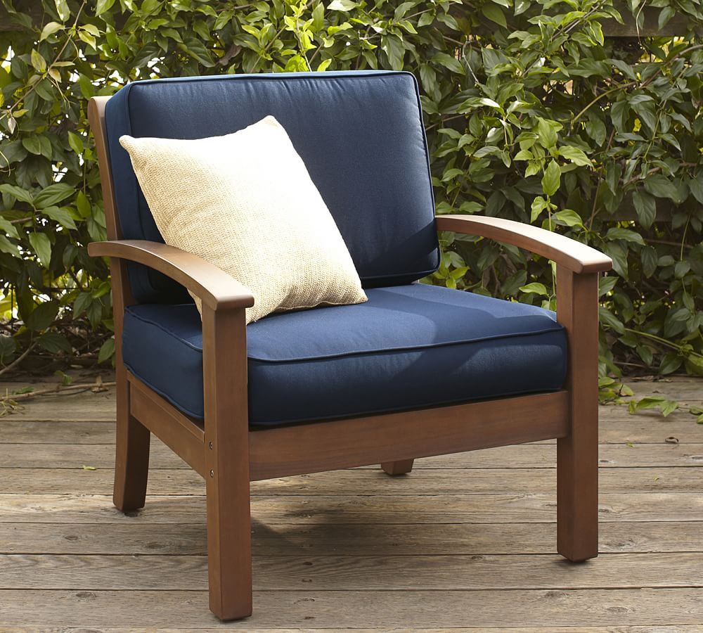Chatham FSC® Mahogany Lounge Chair | Pottery Barn (US)