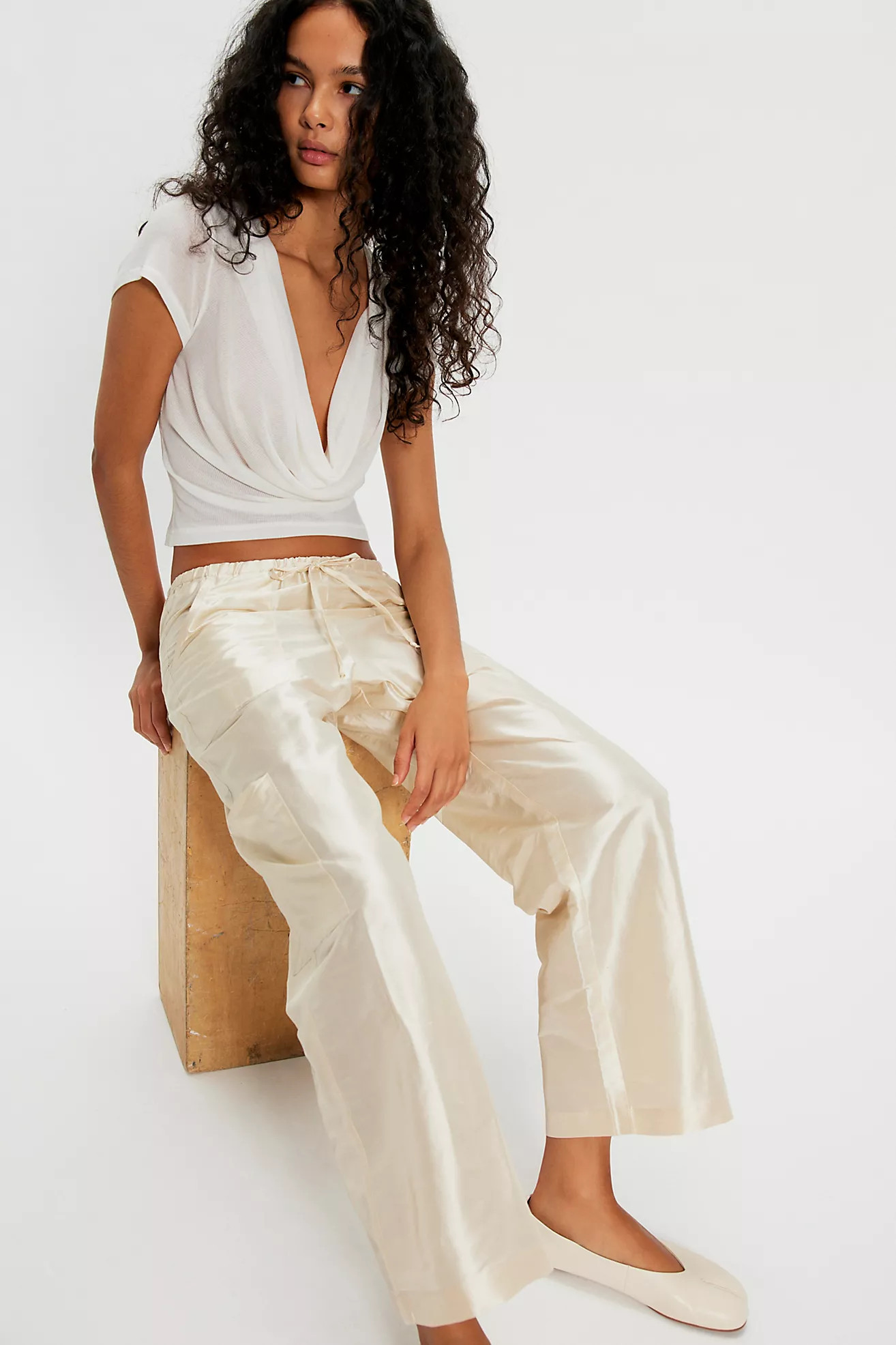 DONNI. The Taffeta Drawstring Cargo Pants | Free People (UK)
