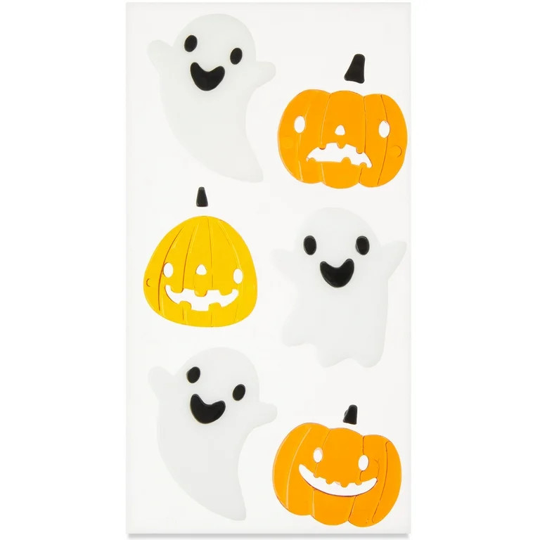 Ghosts & Jack-o'-Lanterns Window Clings, Multicolor, Halloween by Way To Celebrate | Walmart (US)