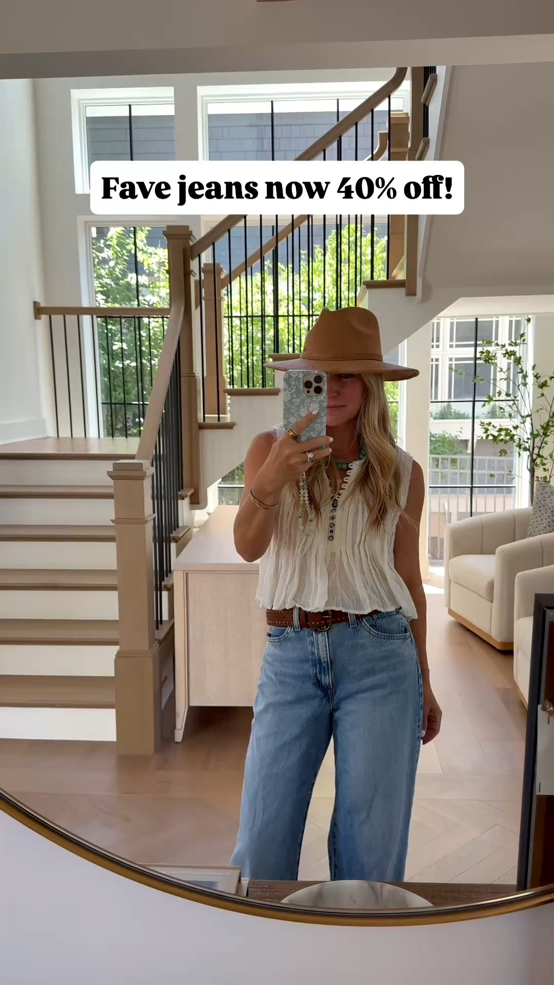 My Morgan Wallen concert outfit, my favorite Amazon denim is on major sale now 40% off and under $50! Also love this cute free people button tank.￼

#LTKSaleAlert #LTKootd #LTKOver40