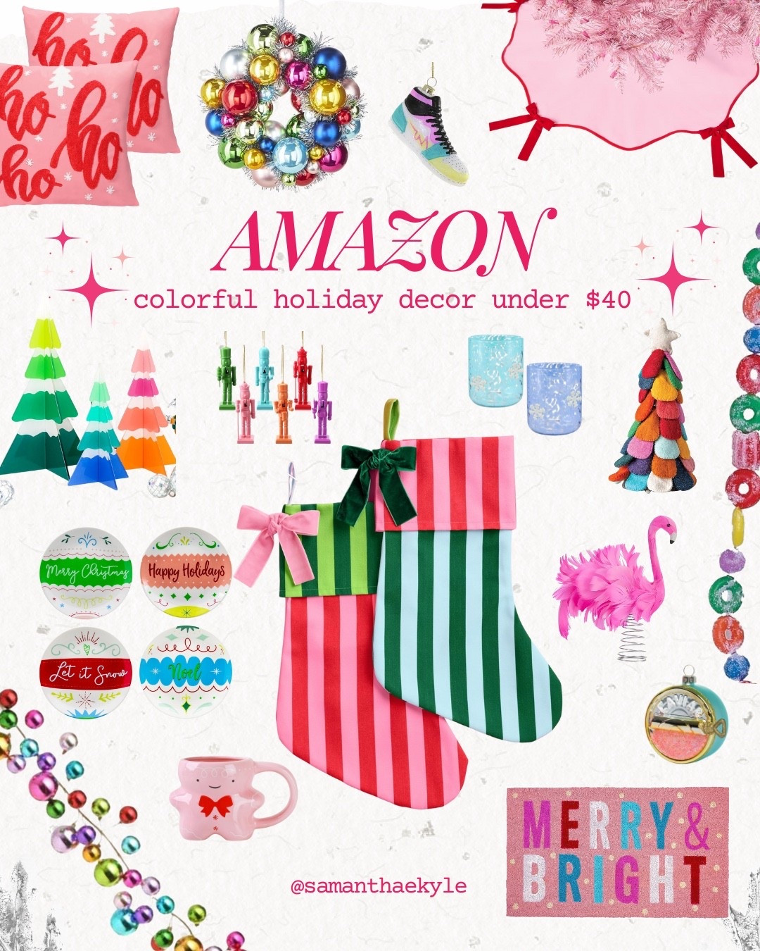 🎄✨ Color lovers, this one’s for you! I rounded up my favorite Amazon holiday decor finds - all under $40! Think bold, dopamine energy that’ll instantly make your space feel merry & bright!  #ltkfinds #colorfulchristmas #holidaydecor 

#LTKHome #LTKHoliday #LTKFindsUnder50