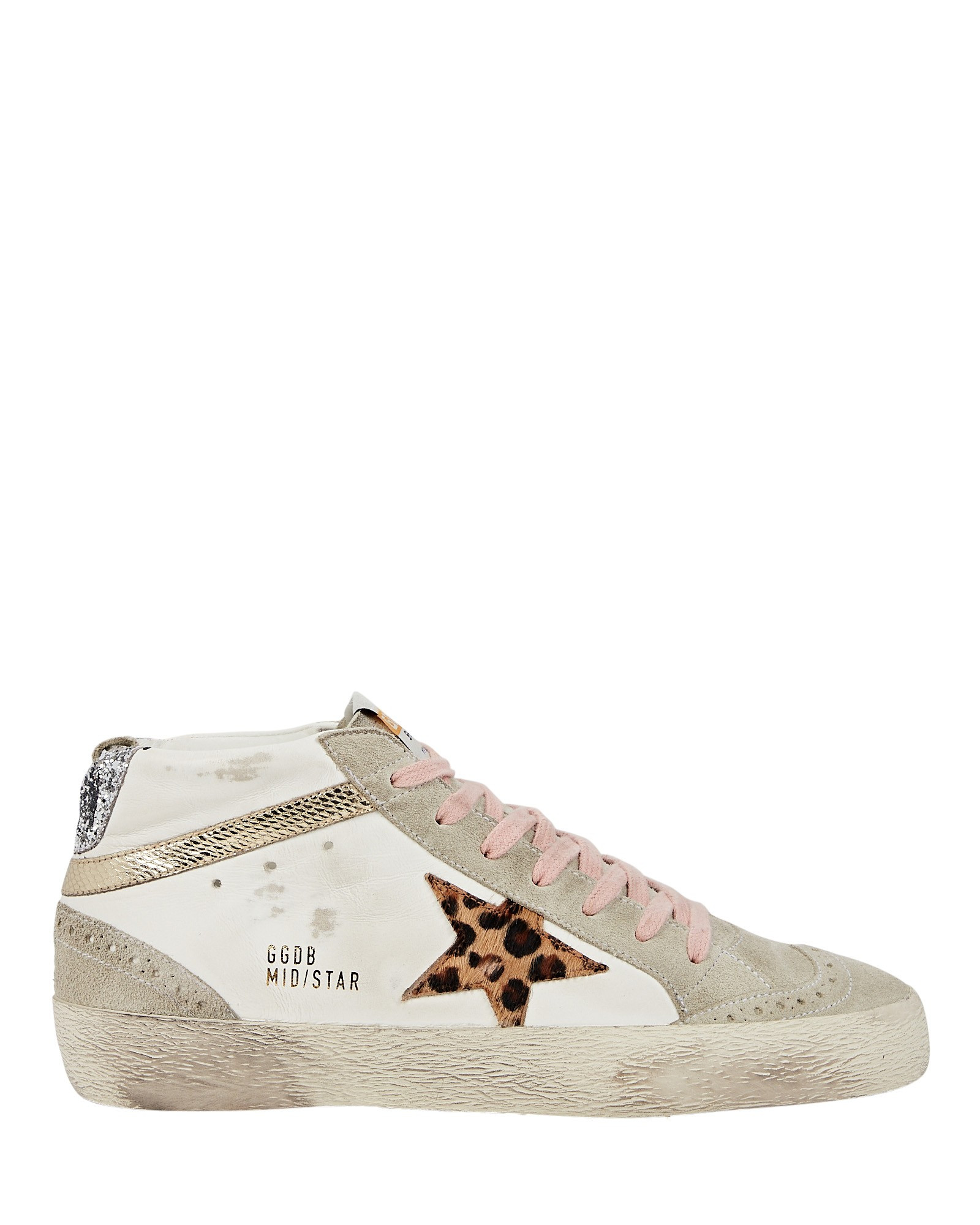 Mid Star High-Top Leather Sneakers | INTERMIX
