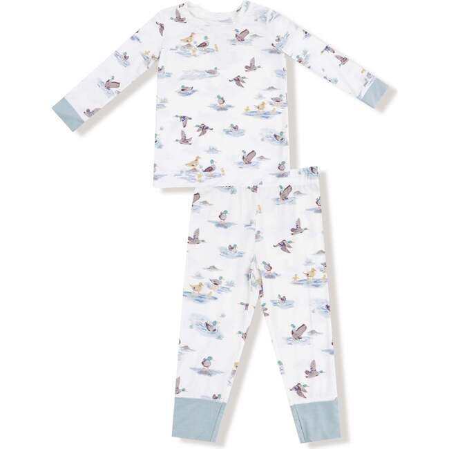 Angel Dear | Long Sleeve Loungewear Set Migrating Mallards (Multicolor, Size 5-6Y) | Maisonette | Maisonette