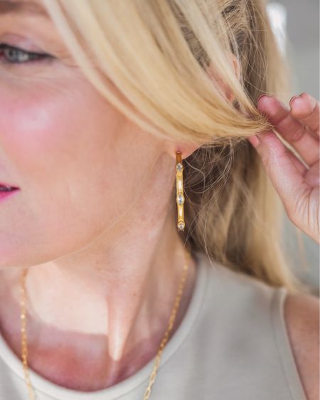 Julie Vos is one of my go-to brands for high-quality jewelry that’s subtle but still bold enough to make an impact. These hoop earrings are 24k gold-plated, have pretty marquise gemstones, are a great size, and are under $100!

~Erin xo 

#LTKwedding #LTKstyletip #LTKunder100