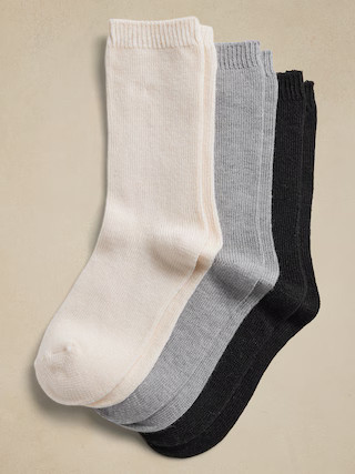 Cozy Sock with a Touch of Cashmere 3-Pack | Banana Republic (US)
