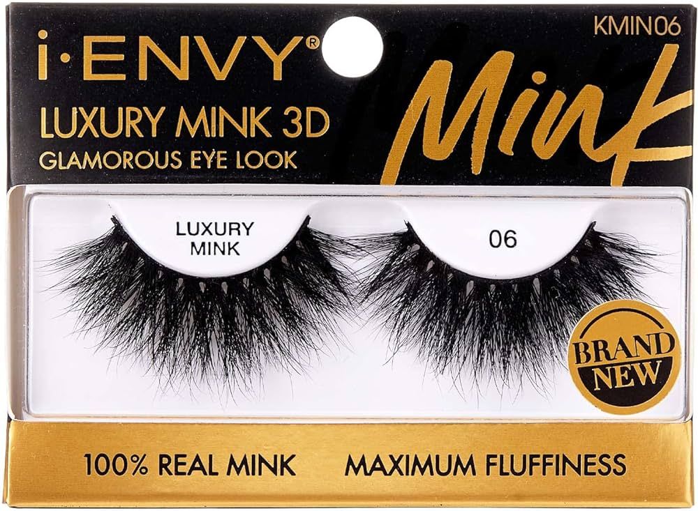i-ENVY Luxury Mink collection 100% Real Mink (1 PACK, 6i-ENVY False Lashes Luxury Mink Collection... | Amazon (US)