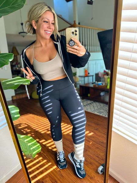 LOVE these leggings, a new contour for design that’s amazing for curvy girls. I sized up in the sneaks!! 

#LTKFind #LTKfit #LTKcurves