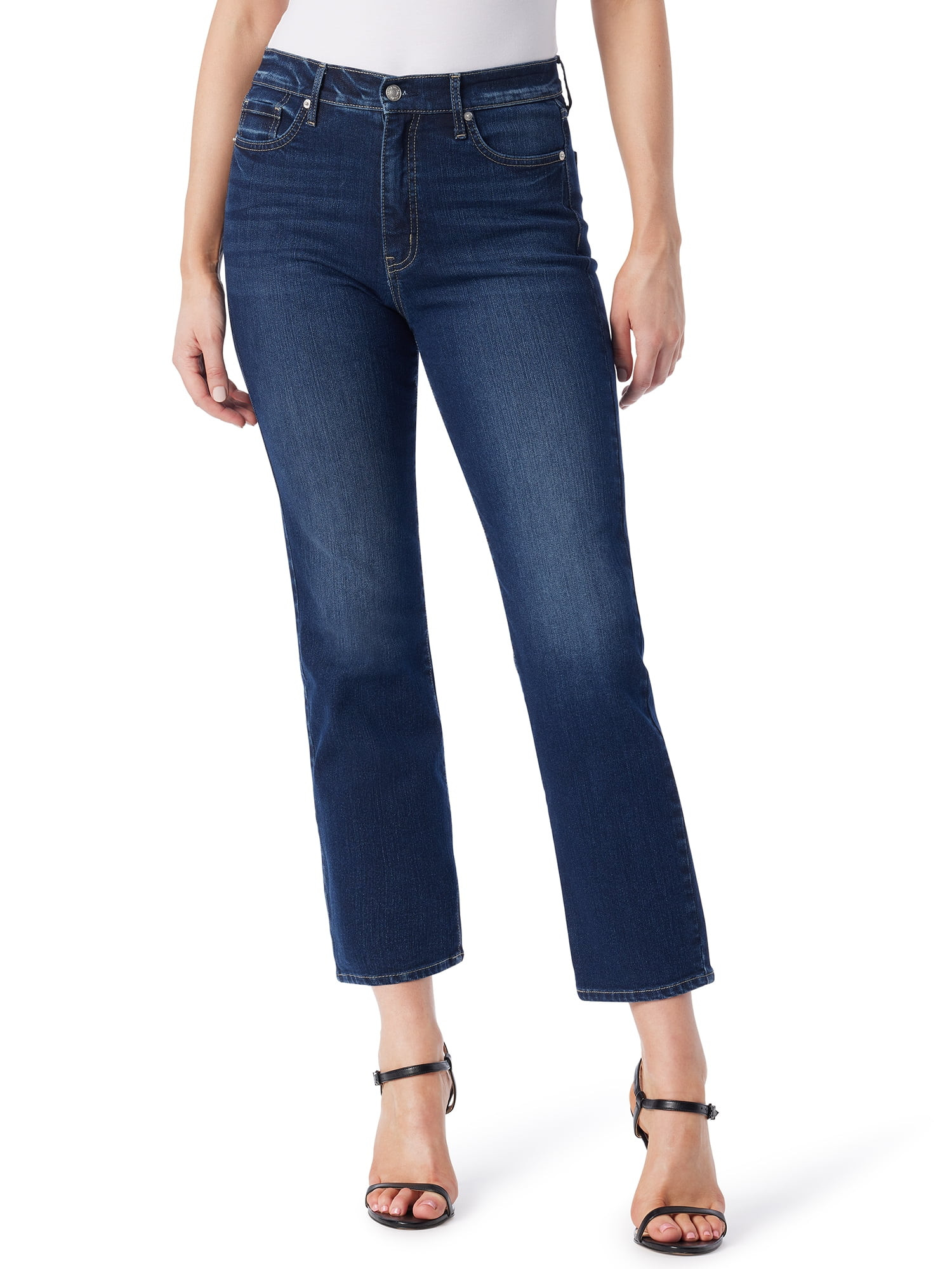 Jessica Simpson Women's Harmony Straight High Rise Jeans, Sizes 25-32 | Walmart (US)