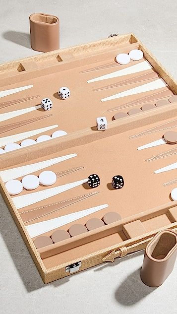 Two's Company Terra Cane Backgammon Set Game | Shopbop