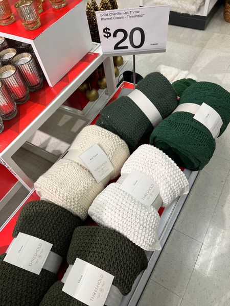 $20 chenille throw blankets! These are the perfect addition to any room to add some holiday colors or coziness 😊 They make great gifts too. #target #holidays #christmas #homedecor #home 

#LTKSeasonal #LTKGiftGuide #LTKHoliday