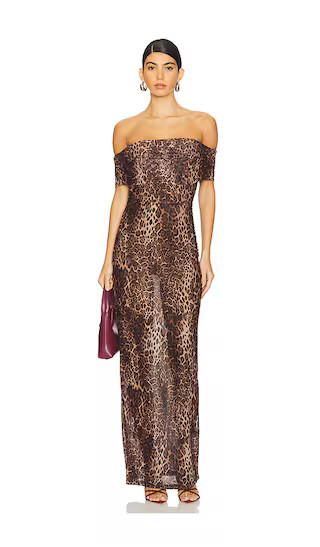 Niko Maxi Dress in Brown Multi | Revolve Clothing (Global)