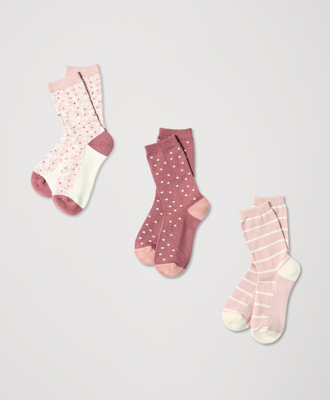 Women’s The Perfect Crew Socks 3-pack made with Organic Cotton | Pact | Pact Apparel