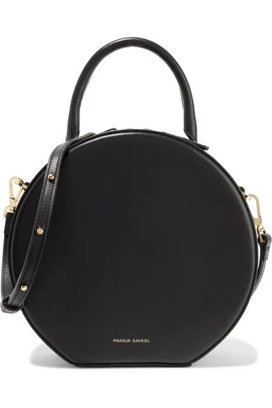 Mansur Gavriel - Circle Leather Shoulder Bag - Black | NET-A-PORTER (US)