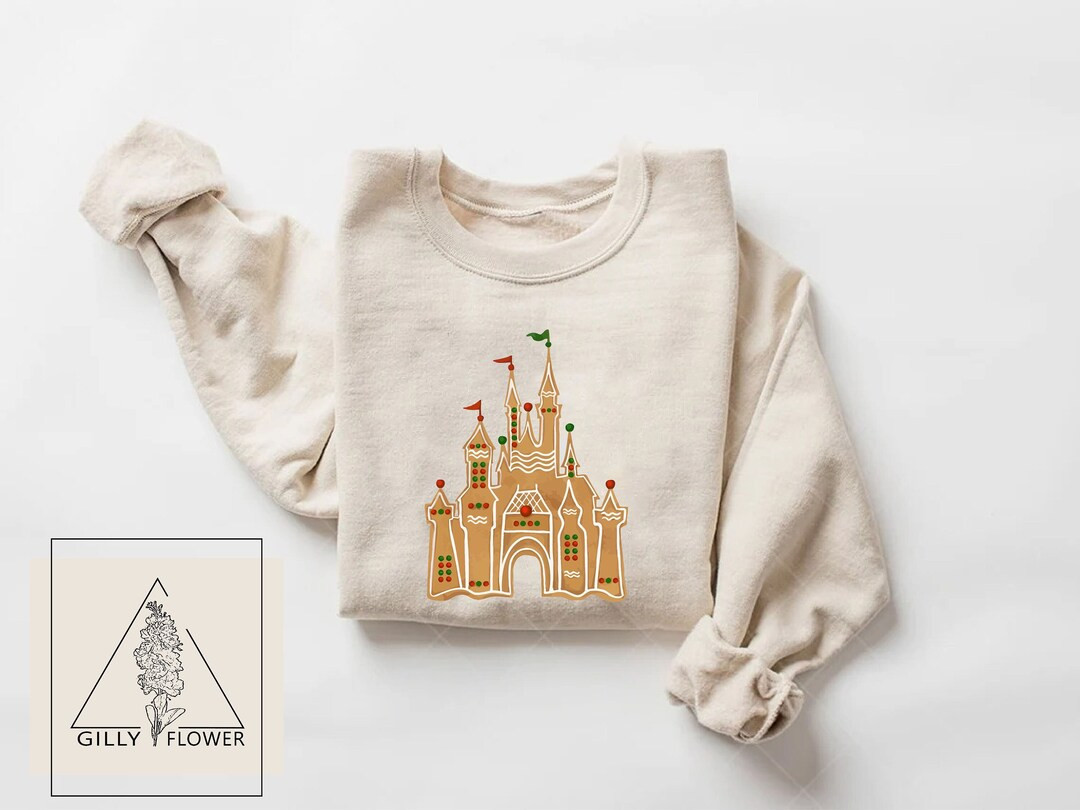 Disney Gingerbread Castle Sweatshirtchristmas Castle - Etsy | Etsy (US)