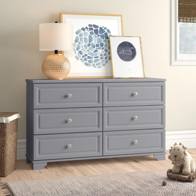 Essex 53.1'' Wide 6 - Drawer Double Dresser | Wayfair North America