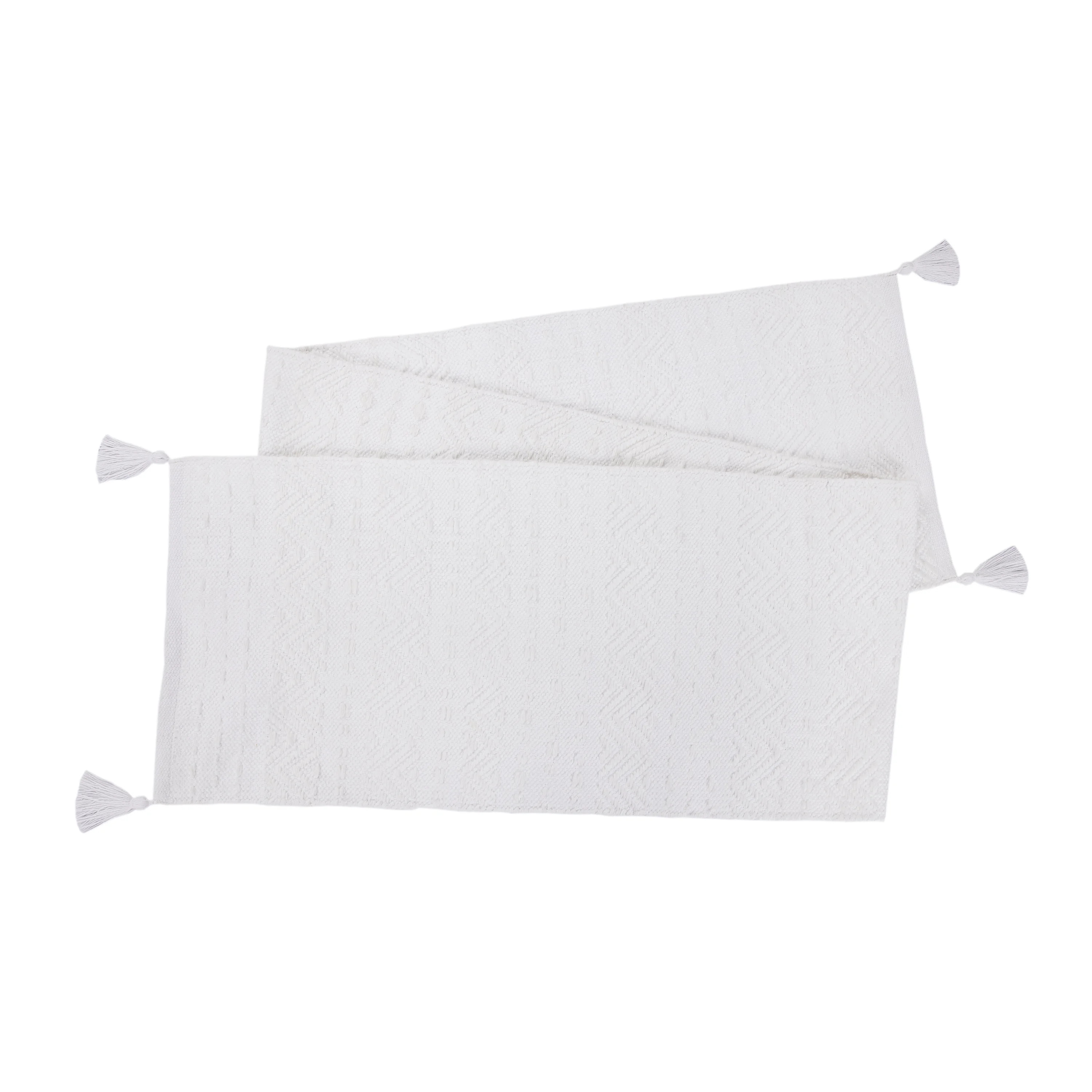 Better Homes and Gardens Chunky Woven Table Runner - White - 14" x 90" | Walmart (US)