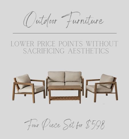 Outdoor patio furniture at lower price points without sacrificing aesthetics...

#LTKhome