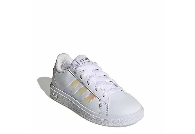 Adidas Girls Grand Court 2.0 Sneaker - White | Rack Room Shoes
