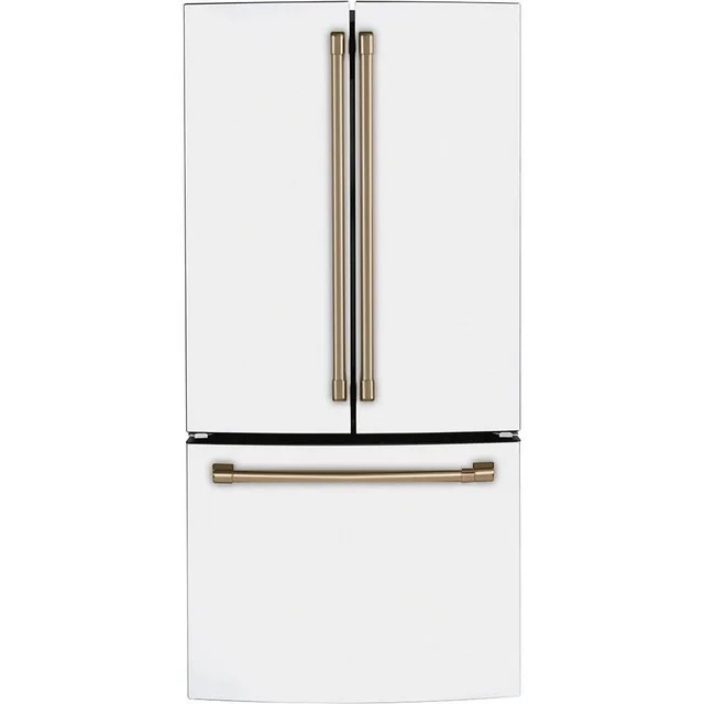 Cafe Cwe19spn 33" Wide 18.6 Cu. Ft. Counter Depth French Door Refrigerator - White - Walmart.com | Walmart (US)