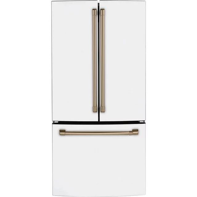 Cafe Cwe19spn 33" Wide 18.6 Cu. Ft. Counter Depth French Door Refrigerator - White - Walmart.com | Walmart (US)