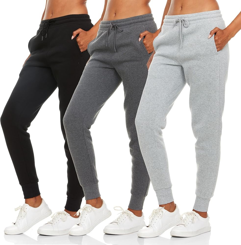 BottomLine 3 Pack Sweatpants Women, Comfortable Womens Sweatpants, Fleece Womens Joggers (Availab... | Amazon (US)