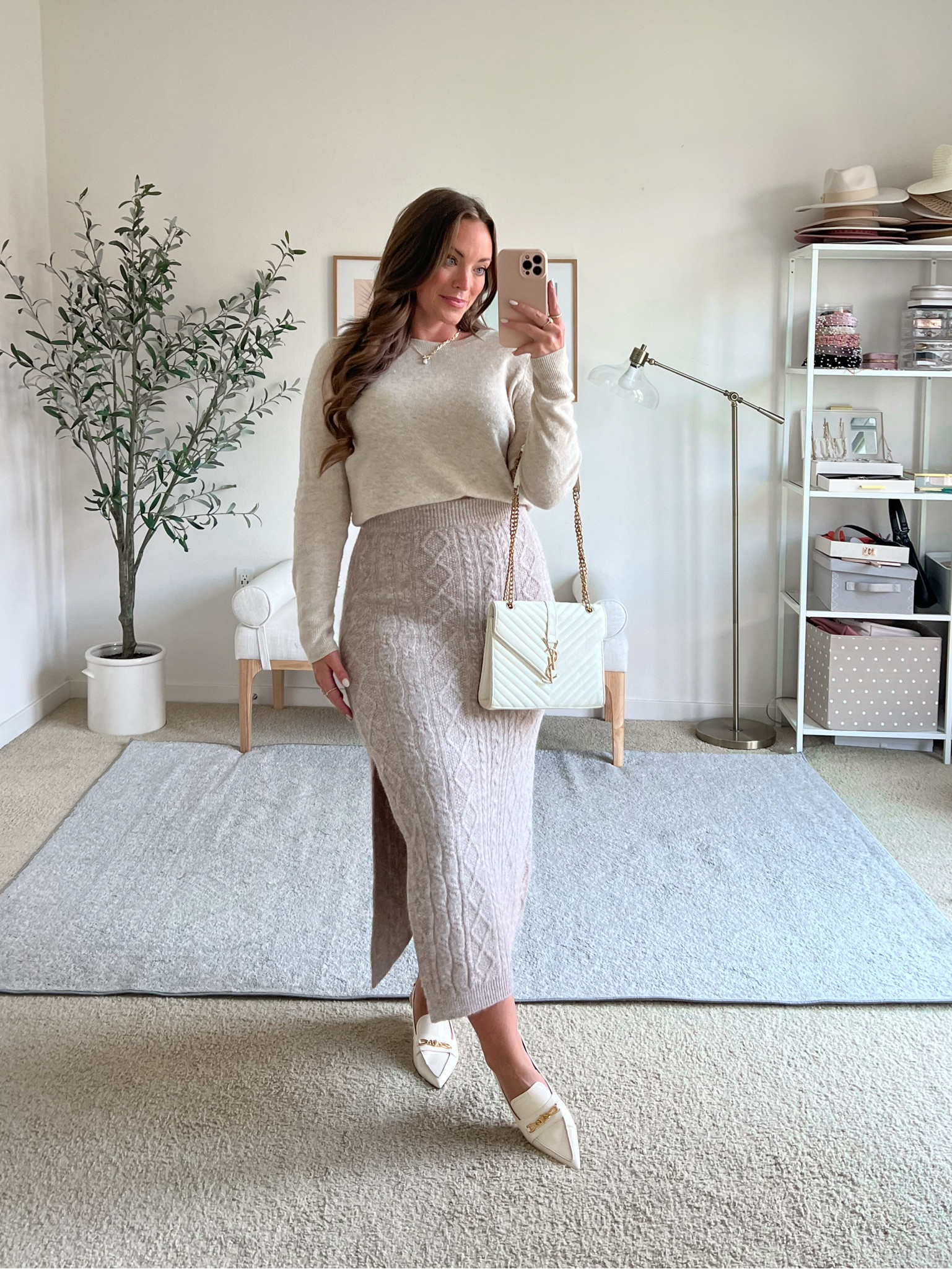 I wear these cashmere crewnecks almost everyday in fall and winter working from home! 

They can be styled so many ways! Wearing a medium, if you want a snug fit, size down! 
Skirt medium

#LTKxNSale #LTKFindsUnder100 #LTKMidsize