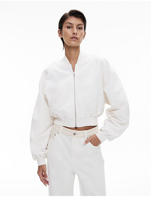 Cropped Bomber Jacket | David Jones (Australia & New Zealand)