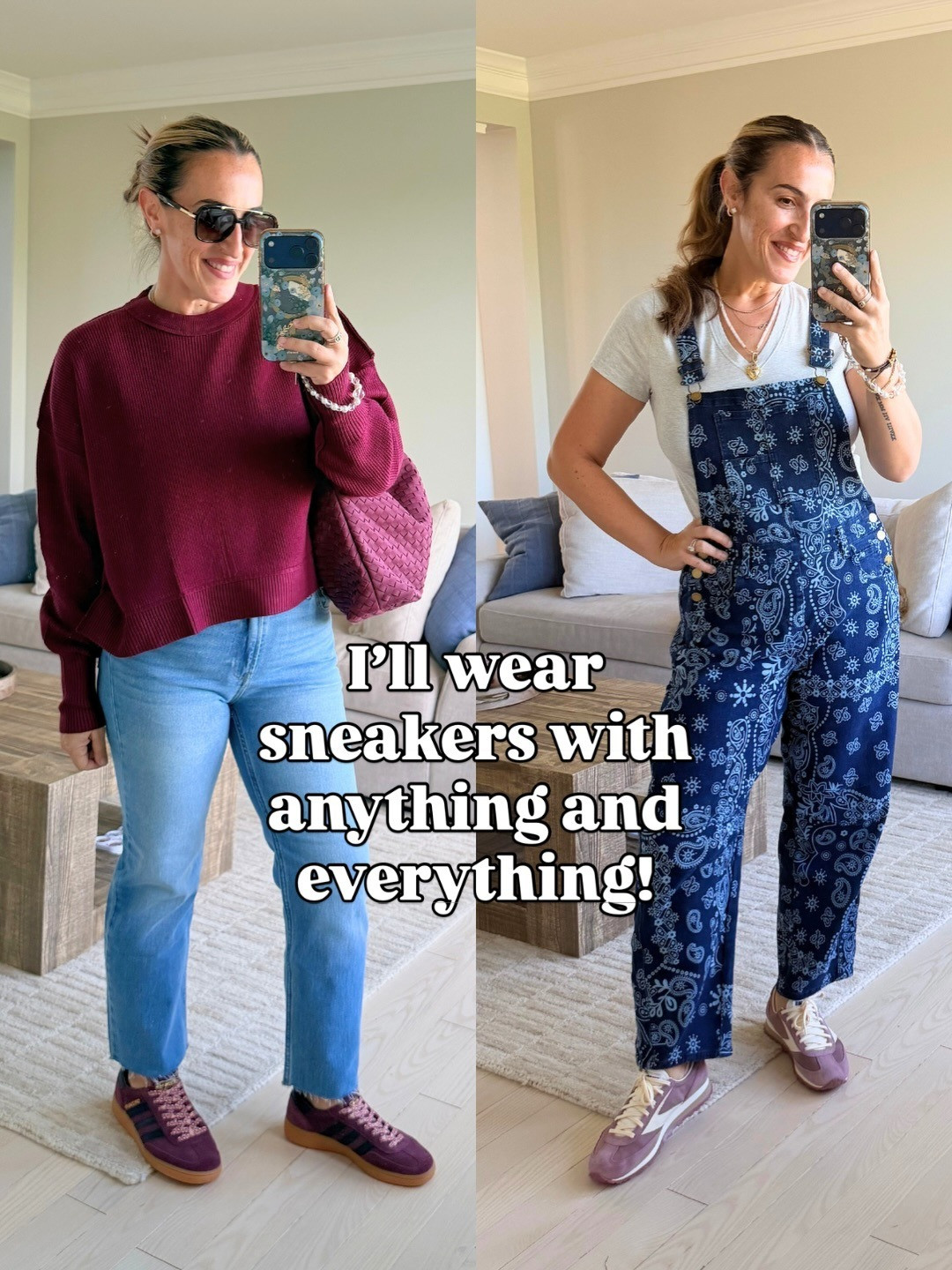 Great fall transition outfits. The shoes really can pull together your look!
#sneakers #falltransition #falloutfits  

 #LTKmomlife #LTKOver40 #LTKMidsize
