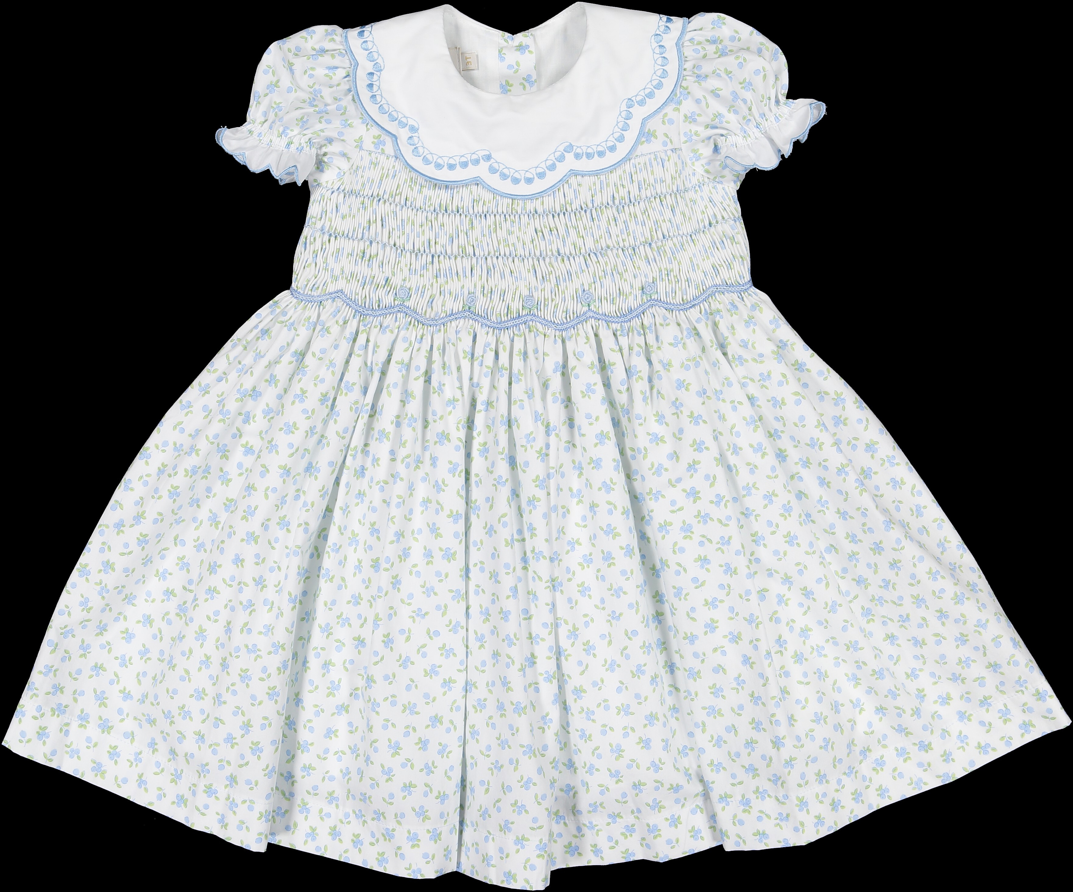 Sal & Pimenta Blueberry Smocked Dress | JoJo Mommy