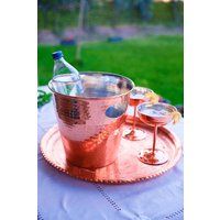 Copper Ice Bucket, Beverage Tub, Bar Decor, Kitchen Wine Barware | Etsy (US)