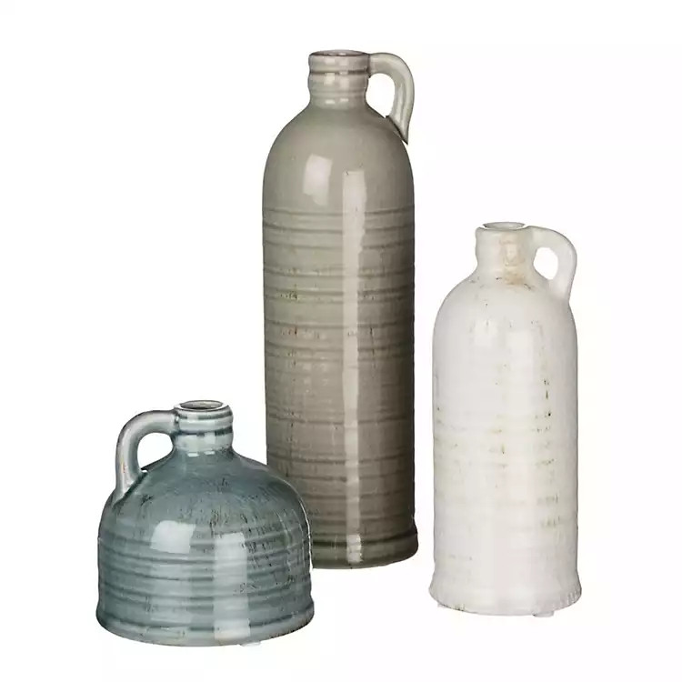 Earth Tones Jug Vases, Set of 3 | Kirkland's Home