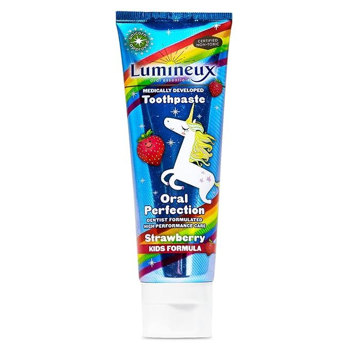 Lumineux Dentist Formulated Kids Toothpaste, Strawberry Unicorn - Natural & Enamel Safe for Sensi... | Amazon (US)