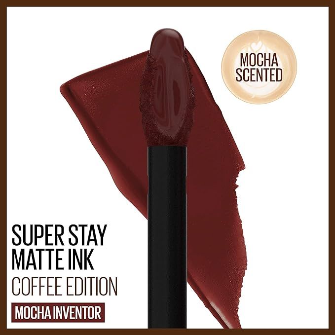Maybelline New York SuperStay Matte Ink Liquid Lipstick, Coffee Edition, Mocha Inventor, 0.17 Oun... | Amazon (US)