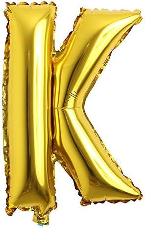 32 inch Letter Balloons Gold Alphabet Number Balloons Foil Mylar Party Wedding Bachelorette Birthday | Amazon (US)